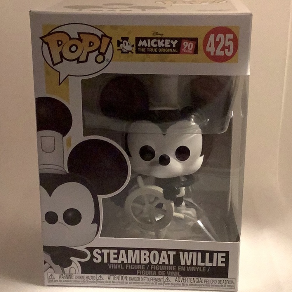 Funko Pop Mickey 90th True Original 425 SteamBoat Willie New
